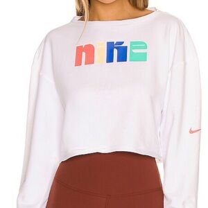 Nike Dri-FIT White Crew Neck